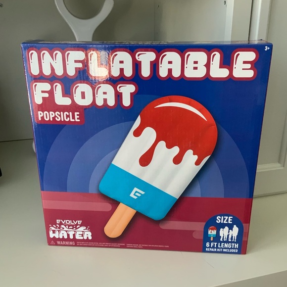 BRAND NEW Inflatable Popsicle Beach Pool Water Floatie Float 6 Feet - Picture 2 of 8